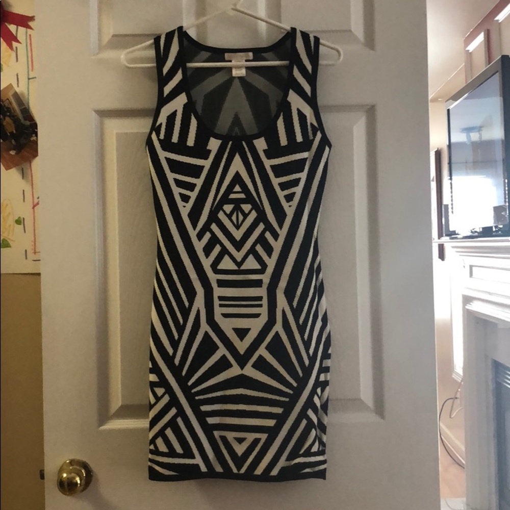 Black and white dress